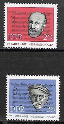 DDR postfrisch Michel-Nummer 966-967