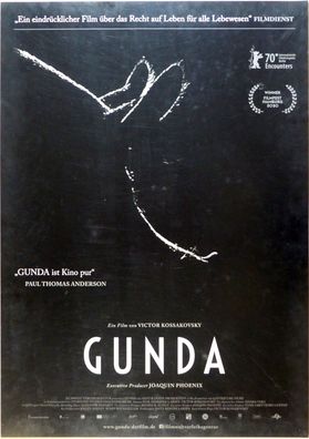 Gunda - Original Kinoplakat A1 - Doku von Viktor Kossakovsky - Filmposter