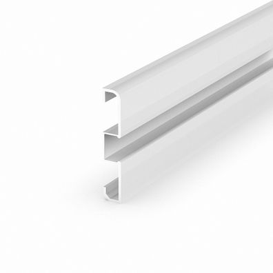 LED Profile in silber M15-1 100CM ohne Abdeckung für LED Streifen bis 13,4mm Breite