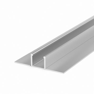 LED Profile in silber M17-1 100CM ohne Abdeckung für LED Streifen bis 13,4mm Breite