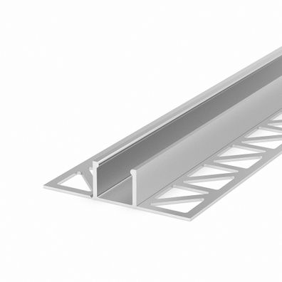 LED Profile in silber M17-2 100CM ohne Abdeckung für LED Streifen bis 13,4mm Breite