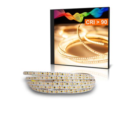 LED Strips Schmale Pro 5mm breit Warmweiß (3000K) 18W 3 Meter 12V IP20 CRI 92