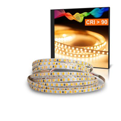 LED Strips Schmale 5mm breit Warmweiß (2700K) 18W 3 Meter 24V IP20 CRI 92
