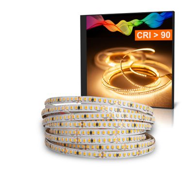 LED Strips Schmale Pro 5mm breit Warmweiß (2700K) 18W 3 Meter 24V IP20 CRI 92
