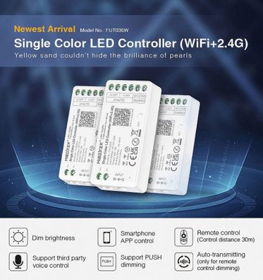 MiBoxer FUT036W Einfarbiger LED-Controller (WiFi + 2,4 G)