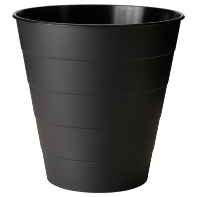 IKEA FNISS Abfalleimer Papierkorb, Mülleimer aus Kunststoff schwarz 10L