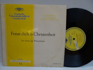 10" LP Grammophon Freue dich o Christenheit Rita Streich singt Weihnachtslieder