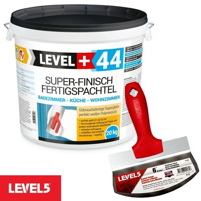 Spachtel Masse Super Finish Fertigspachtel 20kg | Eimerschaber Reiniger RM44|5-210