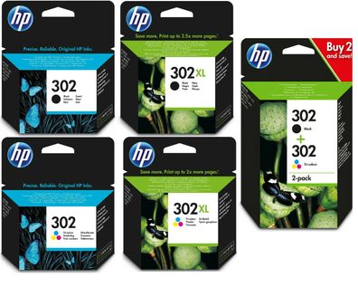 Original Tinte Patronen HP OfficeJet Deskjet Envy302 HP 302XL schwarz Color