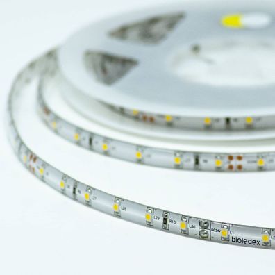 Bioledex LED Streifen 24V 12W/ m 60LED/ m 4000K IP65 5m Rolle neutralweiss
