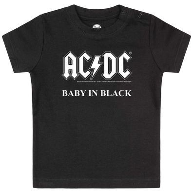AC/ DC (Baby in Black)-Baby T-Shirt 100% Bio Baumwolle Organic 100% offizielles Merch
