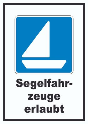 Segelboote erlaubt Segeln Symbol Text