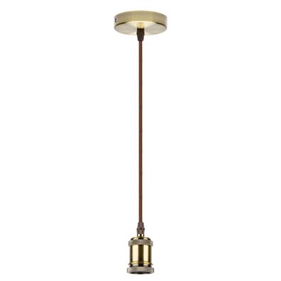 Lampenaufhängung, E27 Lampenfassung mit Kabel, 150CM Schnurpendel Gold EC1534