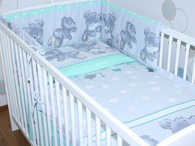 BETTUMRANDUNG NESTCHEN MINKY 180 ZUM BETT VON DER GRÖßE 120X60 ROSA-TRAUMFÄNGER 