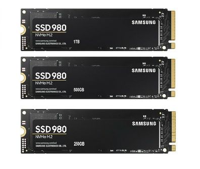 interne SSD Festplatte Samsung 980 NVMe 250GB 500GB 1TB PCIe 3.0 x 4 M.2 2280