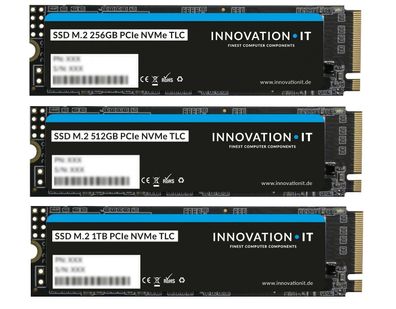 interne SSD Festplatte InnovationIT Performance NVMe PCIe 256G 512GB 1TB M.2