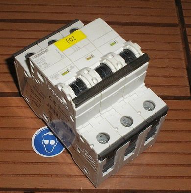 Leitungsschutzschalter LS Automat Sicherung C16 A Ampere 3polig Siemens 4001869181950