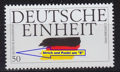 Germany BUND [1990] MiNr 1477 F29, II ( * * / mnh ) Plattenfehler