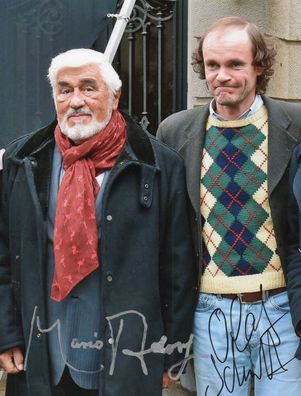 Mario Adorf und Olaf Schubert Autogramm