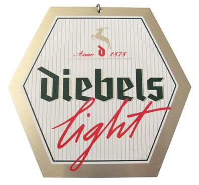 Diebels Brauerei - Light - Zapfhahnschild - 10,5 x 11 cm