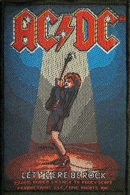 AC/ DC Let there be Rock gewebter Aufnäher woven Patch 100% offizielles Merch