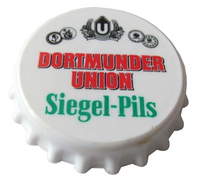 Dortmunder Union Brauerei - Siegel Pils - Flaschenöffner in Kronkorkenform mit Magnet