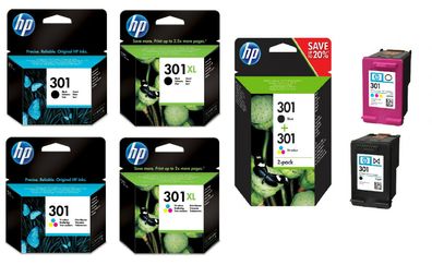 Original Tinte Patronen HP OfficeJet Deskjet Envy 301 HP 301XL schwarz Color
