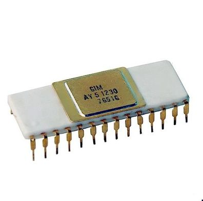 AY-5-1230 - 6-Digit Digitaluhr, IC DIP28, Keramik General Instruments, 1St.