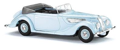 Busch 40289 EMW 327 Cabrio, blaugrau, H0 Fahrzeug Modell 1:87