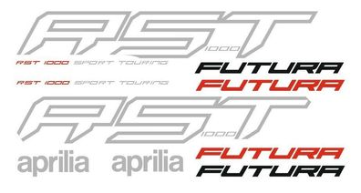 Silber Aprilia RST 1000 Futura - Aufkleber Set für Motorrad