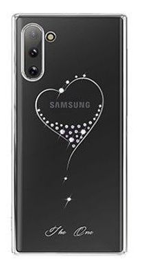 Kingxbar Wish Schutzhülle original Swarovski-Kristallen Galaxy Note 10 silber