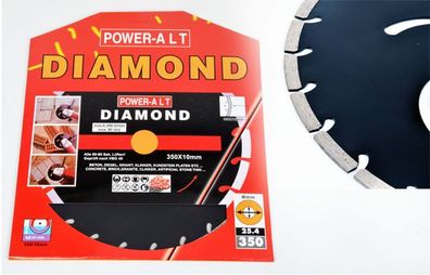 Diamanttrennscheibe Trennscheibe Ø 350mmx25,4mm