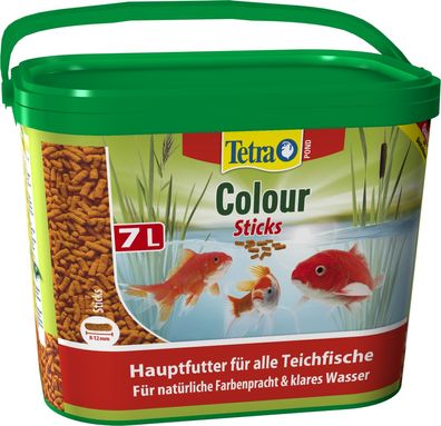 Tetra Pond Colour Sticks 7 Liter Teichfutter Futter für Koi udn Goldfische