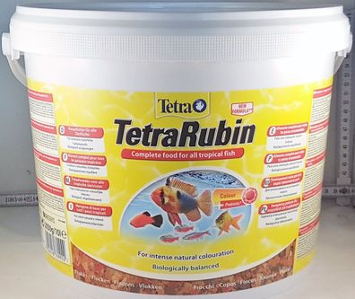Tetra Rubin 10 Liter - Futter Flockenfutter mit Farbverstärker für Zierfische