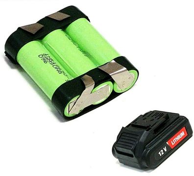 Tauschpack für Matrix Akku CD 12 J- B012002 . 12 V mit 1,5 Ah 1500 mAh