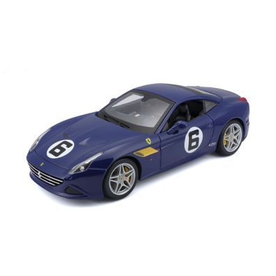 Bburago - Modellauto - Ferrari California T The Sunoco (blau, Maßstab 1:18) Auto