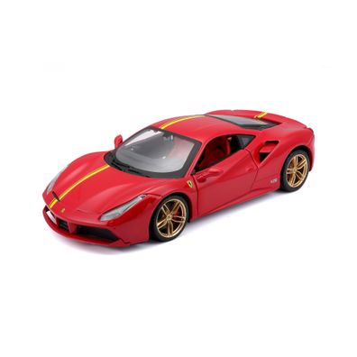 Bburago 18-26563 - Modellauto - Ferrari F488 GTB (rot, Maßstab 1:24) Auto Modell