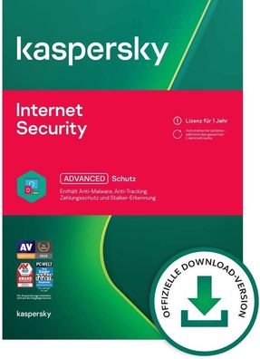 Kaspersky Internet Security 2022 alle Versionen 1 2 oder 3 Years Download