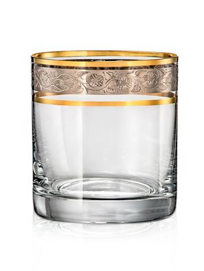 Wassergläser Whiskygläser Barline Gold Platin 280 ml 6er Set