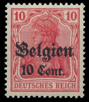 BES. 1WK Landespost Belgien Nr 14cII postfrisch X45A95A