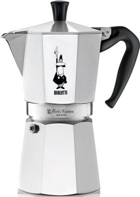 Bialetti Espressokocher Moka Express 9 Tassen Aluminium 1165