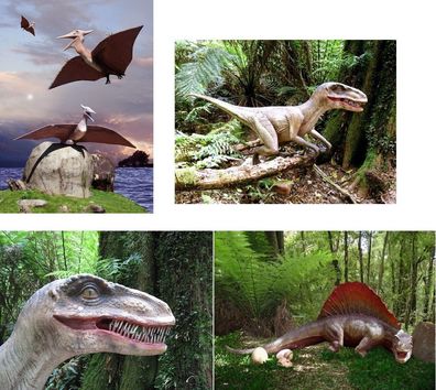3 D Ansichtskarte Dinosaurier Postkarte Wackelkarte Hologrammkarte Tiere Dinos