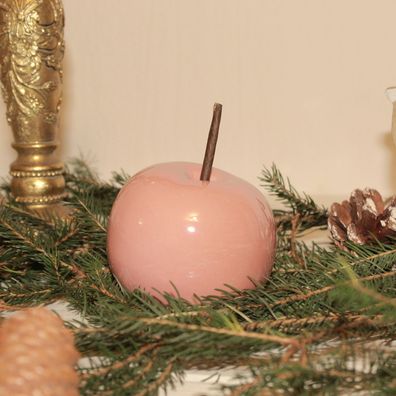 Gasper Apfel rosa Handarbeit Keramik 8cm