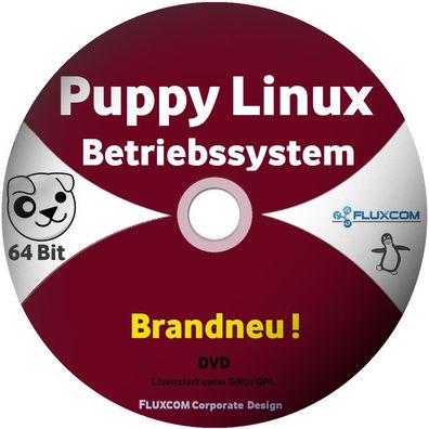 Puppy Linux Slacko 7.0 64 Bit, Live DVD komplettes Betriebssystem, englisch
