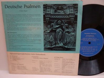 10" LP Vinyl Soldalinnen Zürich Deutsche Psalmen Walter Mugglin