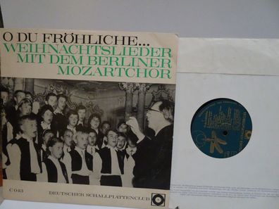 10" LP Vinyl C043 O Du fröhliche Weihnachtslieder Berliner Mozartchor Erich Steffen