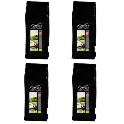 Schrader Kaffee Auswahl Exquisit 4er-Set Bio, gemahlen