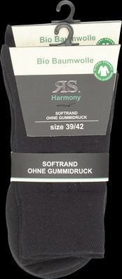 RS. Harmony Strumpf - BIO Baumwolle- , Doppelpack , versch. Größen u. Farben, NEU