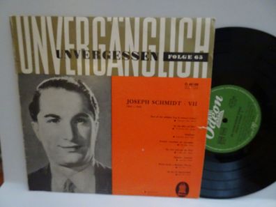 10" LP Vinyl Odeon 60188 Unvergänglich Folge 65 Joseph Schmidt 1955