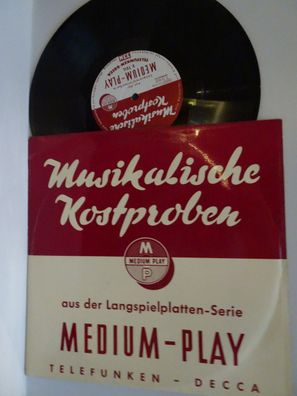10" LP Medium Play Musikalische Kostbproben Telefunken Decca Beethoven Schubert....